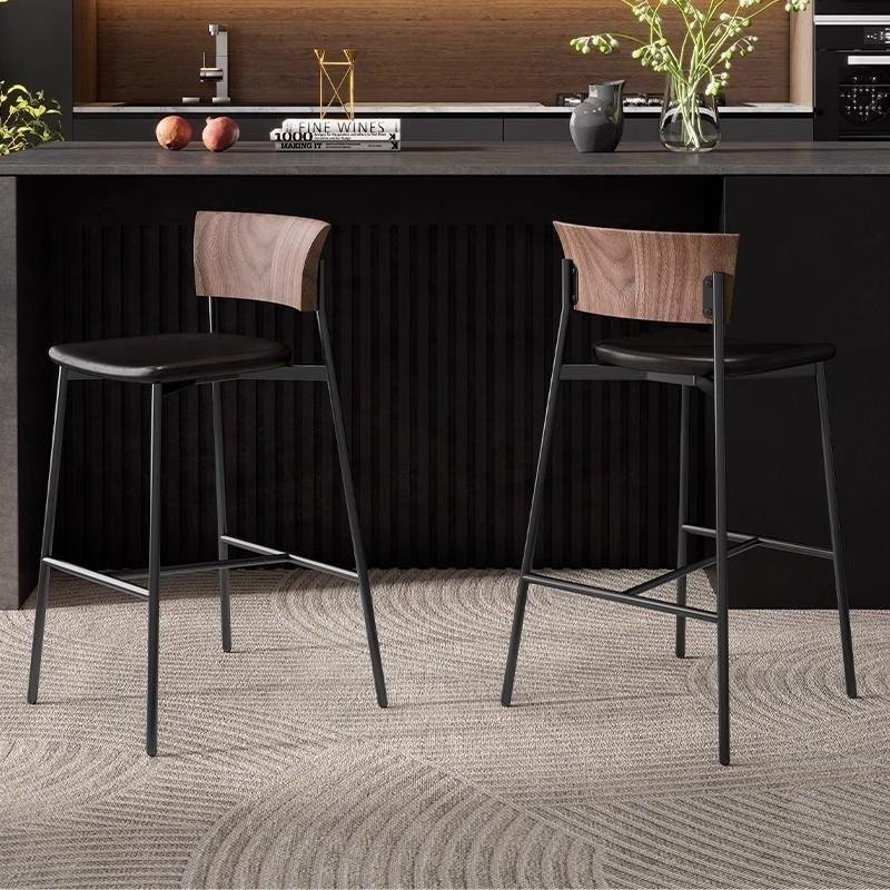 Italian Style Solid Wood Bar Stool